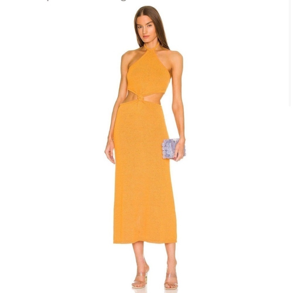 Cult Gia Cameron Knit Dress in Marigold Size XS & NWT